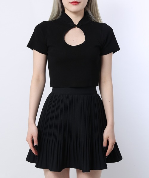 WC（ダブル シー）の「チャイナデザインピチT（Tシャツ/カットソー・レディース・ブラック/ライトパープル・FREE）」の10枚目の写真