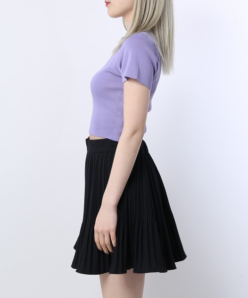 WC（ダブル シー）の「チャイナデザインピチT（Tシャツ/カットソー・レディース・ブラック/ライトパープル・FREE）」の8枚目の写真