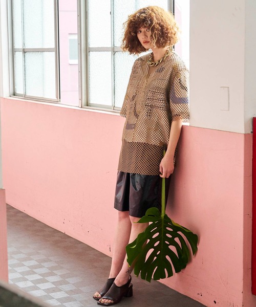 MAISON SPECIAL（メゾンスペシャル）の「ワンタックイージーショーツ【MAISON SPECIAL/メゾンスペシャル】（その他パンツ・レディース・ブラック/ブラウン/ピンク/シルバー/ブルー・38/36）」の7枚目の写真