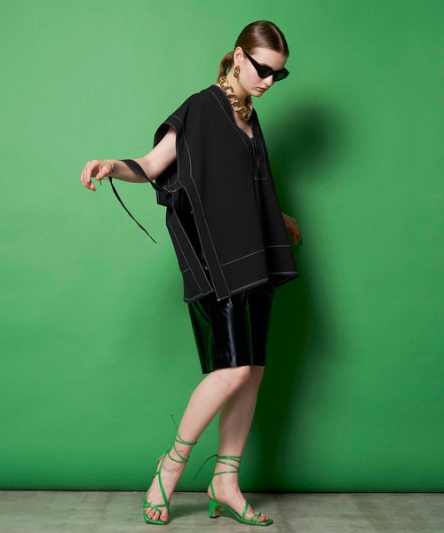 MAISON SPECIAL（メゾンスペシャル）の「ワンタックイージーショーツ【MAISON SPECIAL/メゾンスペシャル】（その他パンツ・レディース・ブラック/ブラウン/ピンク/シルバー/ブルー・38/36）」の20枚目の写真