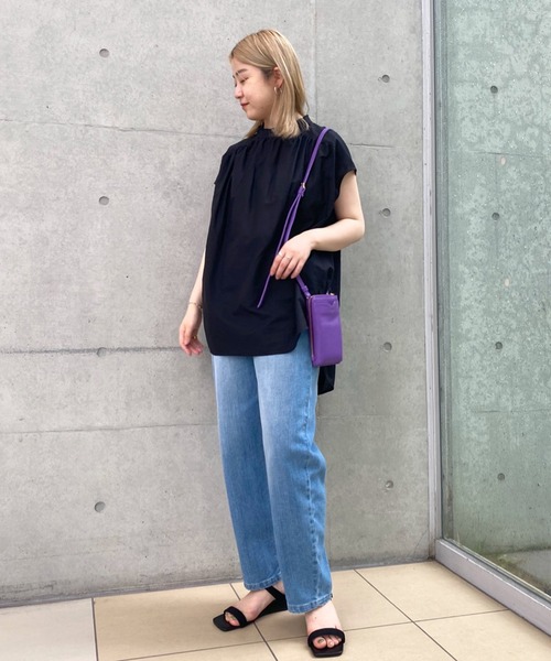 RIVE DROITE（リヴドロワ）の「大人に嬉しい二の腕カバー　オーバーフレンチブラウス（シャツ/ブラウス・レディース・オフホワイト/ブラック/サックスブルー・FREE）」の16枚目の写真