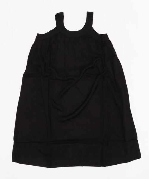 DISCOAT（ディスコート）の「【キッズ】レーヨンギャザーワンピース（ワンピース・キッズ・ブラック/ネイビー/グレー・130/120）」の2枚目の写真