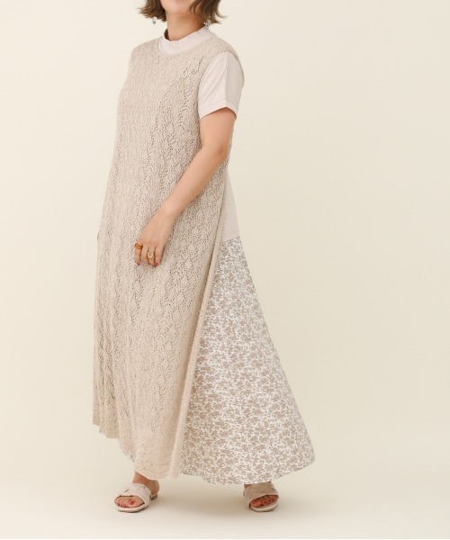 Zozo限定 トップス セール サキシマamp 2way透かし編みバックスリットワンピース 透かし編みニット ベスト Sakishimatokyo サキシマトーキョー のファッション