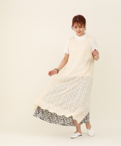 Zozo限定 トップス セール サキシマamp 2way透かし編みバックスリットワンピース 透かし編みニット ベスト Sakishimatokyo サキシマトーキョー のファッション