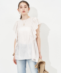 フレアギャザーブラウス