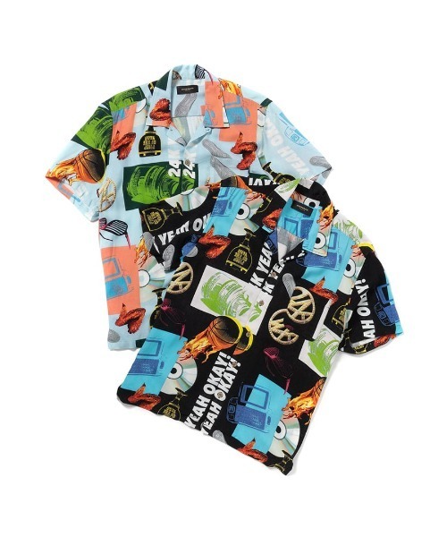 24karats（トゥウェンティーフォーカラッツ）の「00s Pattern Shirt SS（シャツ/ブラウス・メンズ・ブラック/サックスブルー・M/L/XL/S）」の13枚目の写真