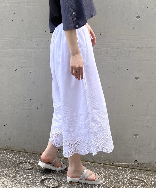 AS KNOW AS de base（アズノゥアズドゥバズ）の「楽しむコーデ刺繍パンツ　マスクセット（その他パンツ・レディース・ホワイト/ブラック/ブラウン・FREE）」の21枚目の写真