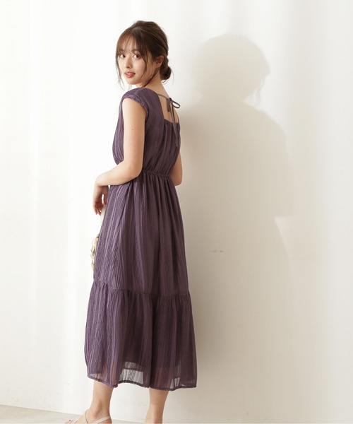 PROPORTION BODY DRESSING（プロポーションボディドレッシング）の「タック楊柳ワンピース / 1211240603（ワンピース・レディース・ブルー/ピンク/パープル・SMALL/MEDIUM）」の13枚目の写真