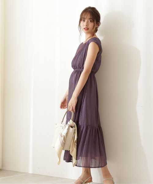 PROPORTION BODY DRESSING（プロポーションボディドレッシング）の「タック楊柳ワンピース / 1211240603（ワンピース・レディース・ブルー/ピンク/パープル・SMALL/MEDIUM）」の18枚目の写真