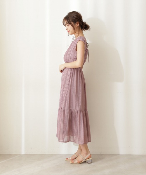 PROPORTION BODY DRESSING（プロポーションボディドレッシング）の「タック楊柳ワンピース / 1211240603（ワンピース・レディース・ブルー/ピンク/パープル・SMALL/MEDIUM）」の8枚目の写真