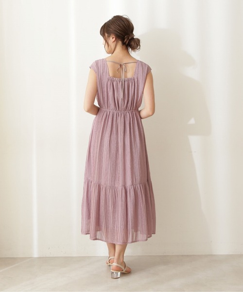 PROPORTION BODY DRESSING（プロポーションボディドレッシング）の「タック楊柳ワンピース / 1211240603（ワンピース・レディース・ブルー/ピンク/パープル・SMALL/MEDIUM）」の6枚目の写真