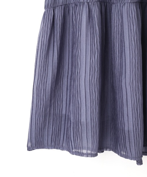 PROPORTION BODY DRESSING（プロポーションボディドレッシング）の「タック楊柳ワンピース / 1211240603（ワンピース・レディース・ブルー/ピンク/パープル・SMALL/MEDIUM）」の9枚目の写真