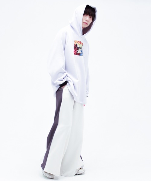 0658（ゼロロクゴーハチ）の「0658/ゼロロクゴーハチ/Graphic hoodie（パーカー・レディース・ブラック/ホワイト・FREE）」の6枚目の写真