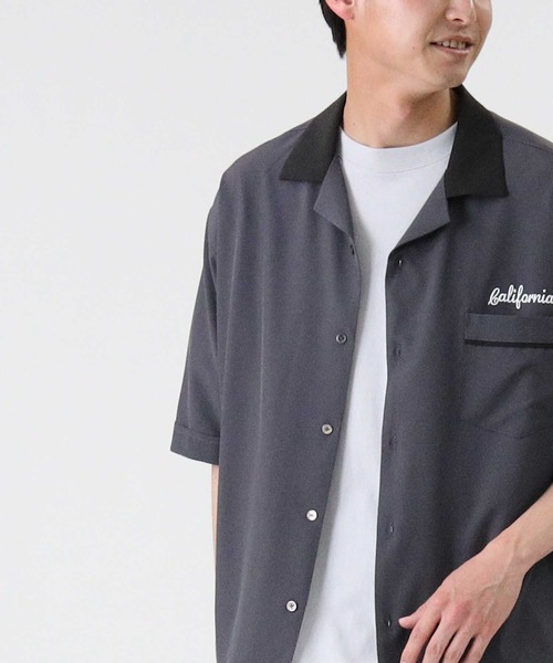 BACK NUMBER（バックナンバー）の「【BACK NUMBER】ボウリングシャツ（シャツ/ブラウス・メンズ・グリーン/ダークグレー/ブルー/オフホワイト・M/L/XL）」の4枚目の写真