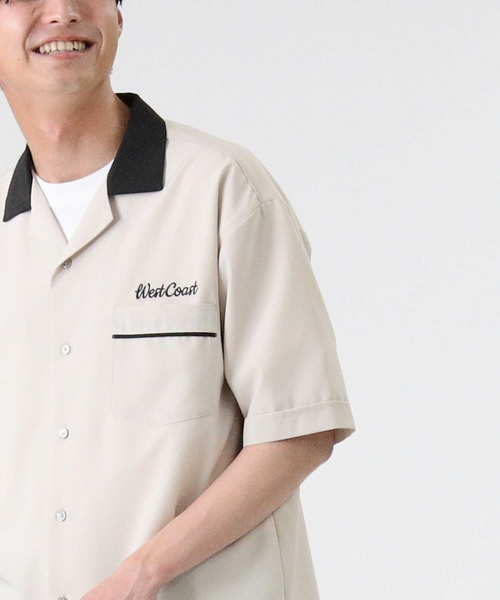 BACK NUMBER（バックナンバー）の「【BACK NUMBER】ボウリングシャツ（シャツ/ブラウス・メンズ・グリーン/ダークグレー/ブルー/オフホワイト・M/L/XL）」の6枚目の写真