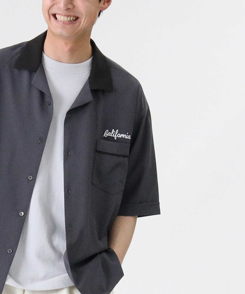 BACK NUMBER（バックナンバー）の「【BACK NUMBER】ボウリングシャツ（シャツ/ブラウス・メンズ・グリーン/ダークグレー/ブルー/オフホワイト・M/L/XL）」の9枚目の写真