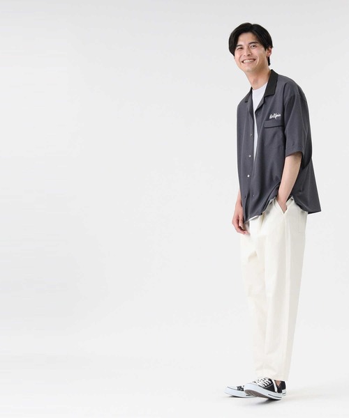 BACK NUMBER（バックナンバー）の「【BACK NUMBER】ボウリングシャツ（シャツ/ブラウス・メンズ・グリーン/ダークグレー/ブルー/オフホワイト・M/L/XL）」の12枚目の写真