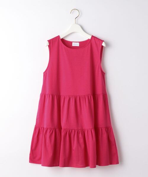 green label relaxing（グリーンレーベルリラクシング）の「FFC OG ティアード ノースリーブ カットソー（Tシャツ/カットソー・レディース・ホワイト/ブラック/ピンク・FREE）」の11枚目の写真