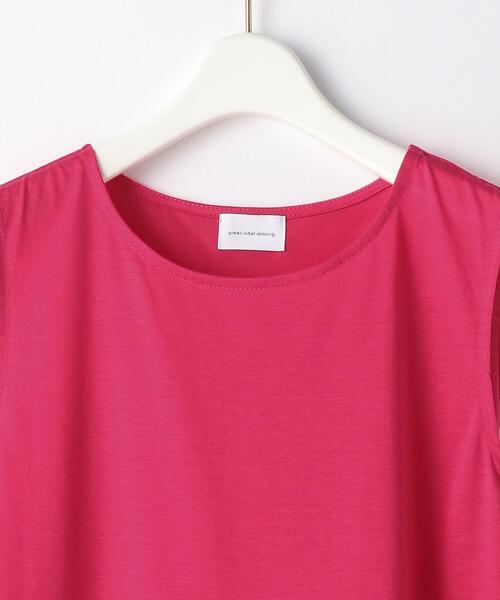 green label relaxing（グリーンレーベルリラクシング）の「FFC OG ティアード ノースリーブ カットソー（Tシャツ/カットソー・レディース・ホワイト/ブラック/ピンク・FREE）」の13枚目の写真