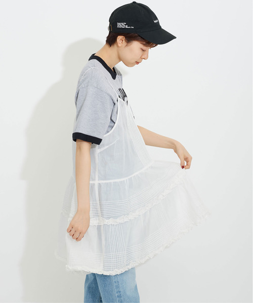 Dot＆Stripes CHILD WOMAN（ドットアンドストライプス　チャイルドウーマン）の「80ボイルピンタックフリルキャミブラウス（シャツ/ブラウス・レディース・ホワイト・FREE）」の5枚目の写真