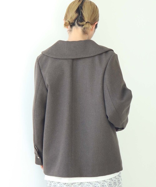 nitca(ニトカ)の「▲W/Ca平二重メルトン フロントジップコート(その他アウター・レディース・ダークネイビー/モスグリーン・FREE)」の20枚目の写真