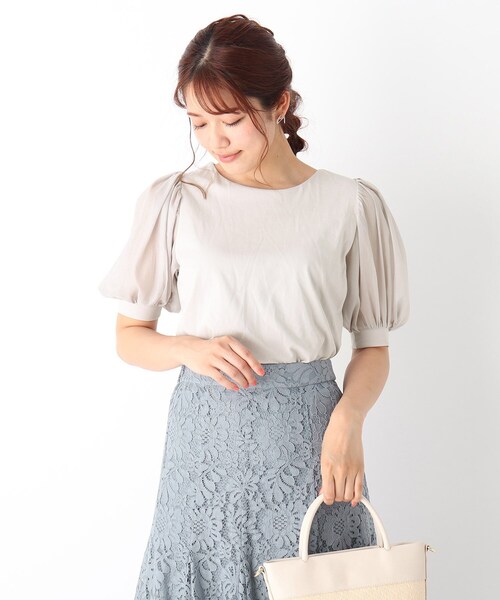 パフスリーブラメプルオーバー | MUVEIL Online Shop