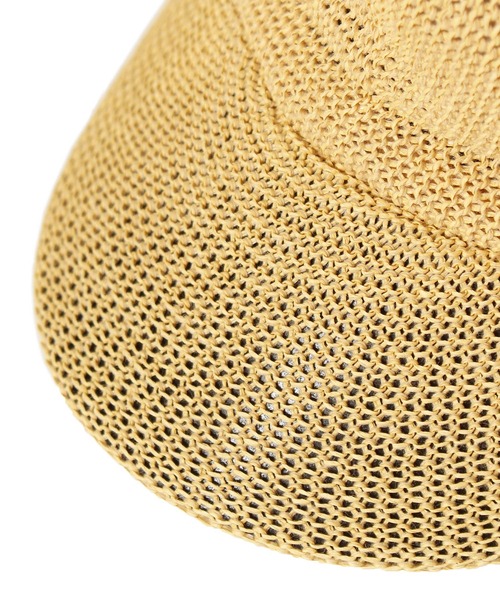 14+(イチヨンプラス)の「ペーパーポコポコキャスケット(キャスケット・レディース・ブラック/ベージュ/オフホワイト/モカ・FREE)」の9枚目の写真