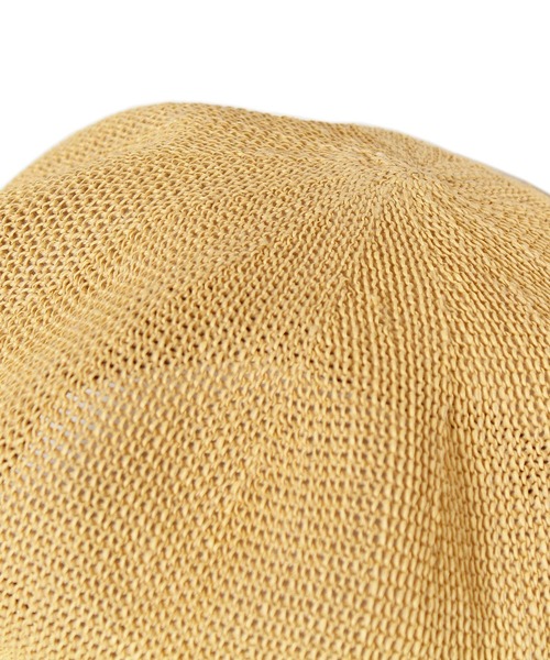 14+(イチヨンプラス)の「ペーパーポコポコキャスケット(キャスケット・レディース・ブラック/ベージュ/オフホワイト/モカ・FREE)」の6枚目の写真