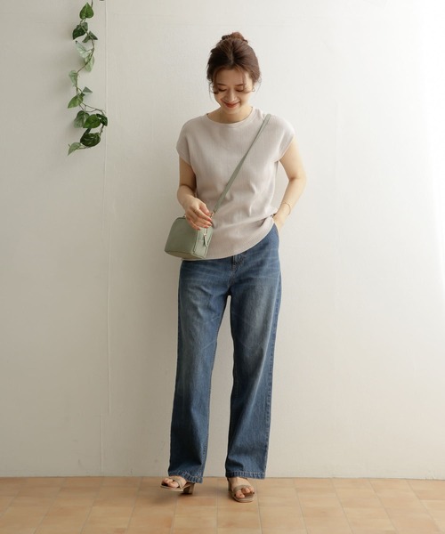 セール】ランダムワッフルフレンチスリーブ（Tシャツ/カットソー