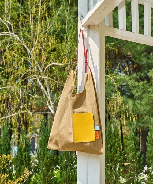 faff（ファフ）の「【faff 】マーケットバッグ / Market bag（ショルダーバッグ・レディース・ベージュ/ブルー/ホワイト×ブルー/ホワイト×イエロー・FREE）」の16枚目の写真