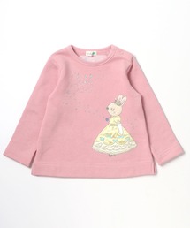 KP（ケーピー）の「【日本製】プリンセスmimiちゃんアップリケ刺しゅうの裏毛トレーナー(80-90cm)（スウェット・キッズ）」