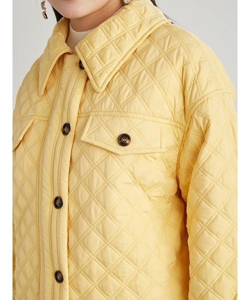 LILY BROWN（リリーブラウン）の「キルティングジャケット（ミリタリージャケット・レディース・アイボリー/イエロー/カーキ・FREE）」の10枚目の写真