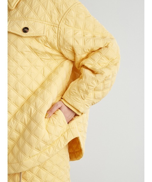 LILY BROWN（リリーブラウン）の「キルティングジャケット（ミリタリージャケット・レディース・アイボリー/イエロー/カーキ・FREE）」の7枚目の写真