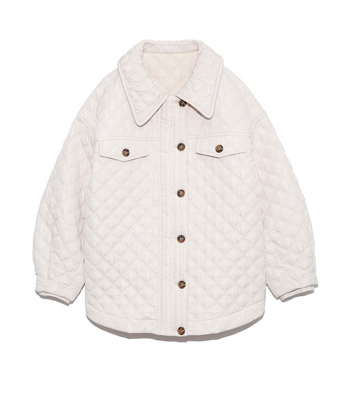 LILY BROWN（リリーブラウン）の「キルティングジャケット（ミリタリージャケット・レディース・アイボリー/イエロー/カーキ・FREE）」の18枚目の写真