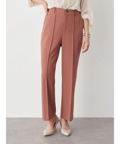 earth music&ecology（アースミュージックアンドエコロジー）の「センターシームフレアパンツ ＊（その他パンツ・レディース・ブラック/ピンク/ミント/ライトベージュ・S/M）」の5枚目の写真