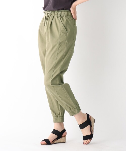 Cutie Blonde(キューティーブロンド)の「◆【S-L】ジョガーパンツ(その他パンツ・レディース・アイボリー/カーキ/ダークネイビー・01/02/03)」の2枚目の写真