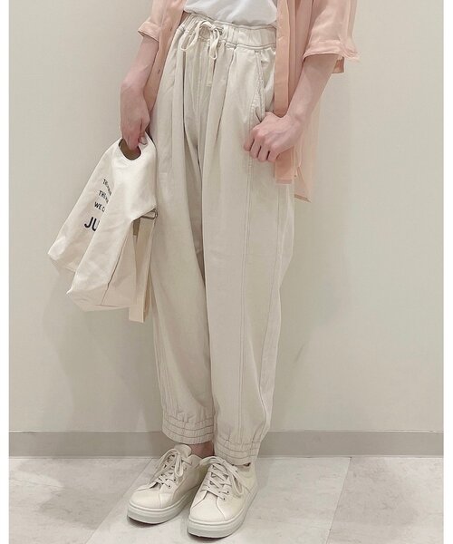 Cutie Blonde(キューティーブロンド)の「◆【S-L】ジョガーパンツ(その他パンツ・レディース・アイボリー/カーキ/ダークネイビー・01/02/03)」の9枚目の写真