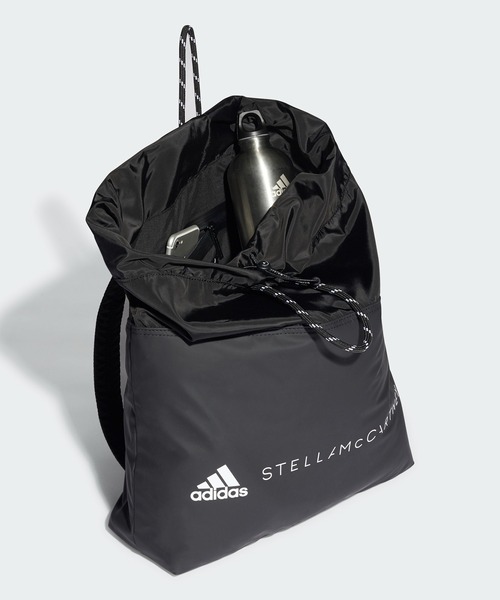 adidas(アディダス)の「【adidas by Stella McCartney】ジムサック(バックパック/リュック・レディース・ピンク/ブラック×ホワイト・FREE)」の4枚目の写真