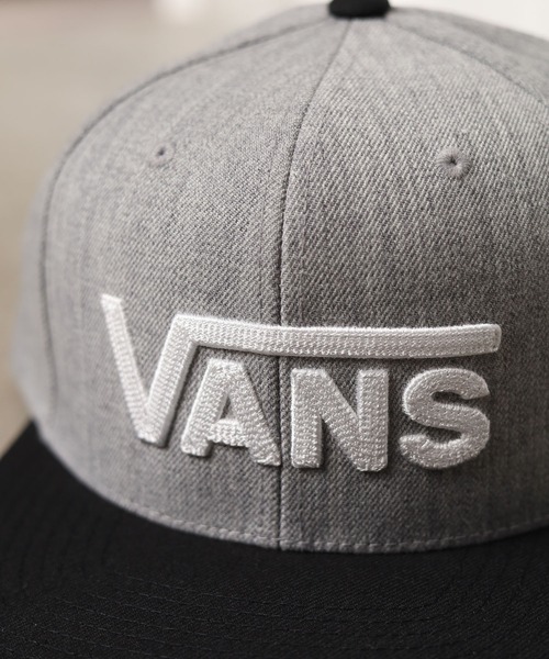 VANS（バンズ）の「/VANS/VANS DROP V Ⅱ SNAPBACK CAP（キャップ・レディース・ブラック/グレー・FREE）」の6枚目の写真