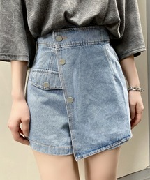 Figments | アシンメトリーデニムスカパン(スカート)