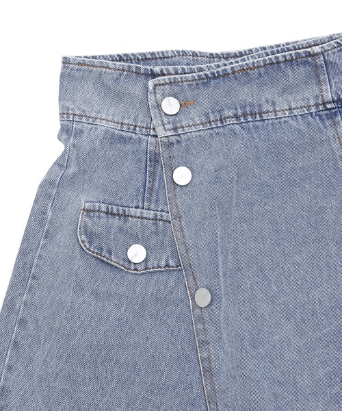 Figments（フィグメンツ）の「アシンメトリーデニムスカパン（スカート・レディース・ブルー系その他・SMALL/MEDIUM）」の2枚目の写真
