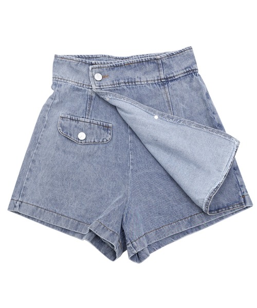 Figments（フィグメンツ）の「アシンメトリーデニムスカパン（スカート・レディース・ブルー系その他・SMALL/MEDIUM）」の3枚目の写真