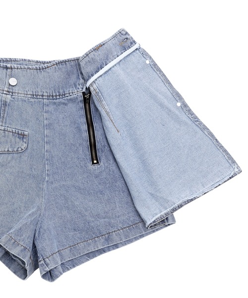 Figments（フィグメンツ）の「アシンメトリーデニムスカパン（スカート・レディース・ブルー系その他・SMALL/MEDIUM）」の8枚目の写真