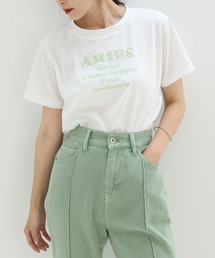 刺繍ロゴT