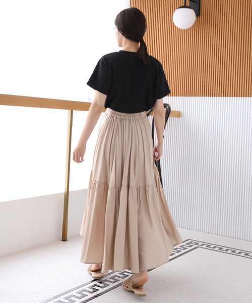 one after another NICE CLAUP(ワンアフターアナザーナイスクラップ)の「刺繍ロゴT(Tシャツ/カットソー・レディース・ブラック/グリーン系その他/ピンク系その他/ブラック系その他/ダークグリーン系・FREE)」の14枚目の写真