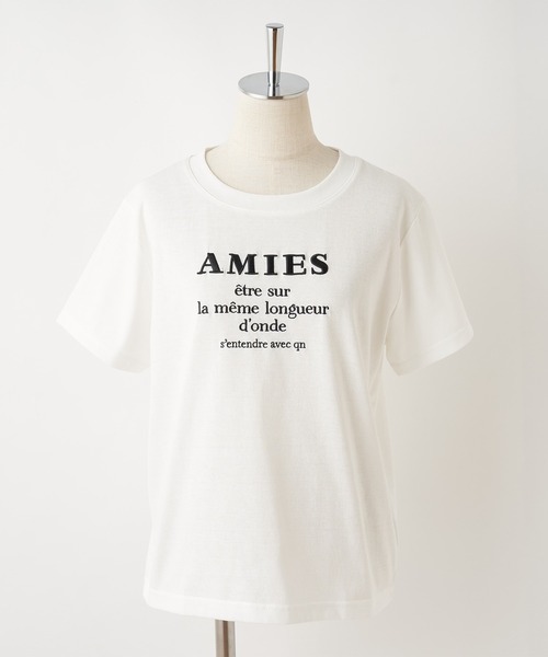 one after another NICE CLAUP(ワンアフターアナザーナイスクラップ)の「刺繍ロゴT(Tシャツ/カットソー・レディース・ブラック/グリーン系その他/ピンク系その他/ブラック系その他/ダークグリーン系・FREE)」の19枚目の写真
