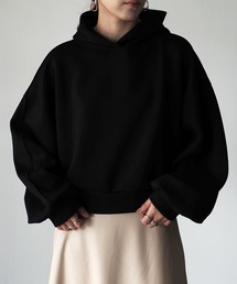 ダンボールニットショートパーカー