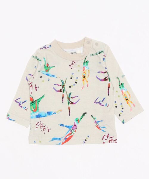 HOGAN RANCH WEAR(ホーガンランチウエア)の「ソウガラナガソデTシャツ(H-6703/70~130cm)(Tシャツ/カットソー・キッズ・ホワイト/ベージュ/グレー/ピンク/グリーン/チェック/オフホワイト/ライトブルー/ブルー/アイボリー・80/110/90/130/120/100/70/95)」の5枚目の写真