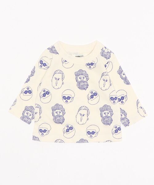 HOGAN RANCH WEAR(ホーガンランチウエア)の「ソウガラナガソデTシャツ(H-6703/70~130cm)(Tシャツ/カットソー・キッズ・ホワイト/ベージュ/グレー/ピンク/グリーン/チェック/オフホワイト/ライトブルー/ブルー/アイボリー・80/110/90/130/120/100/70/95)」の9枚目の写真