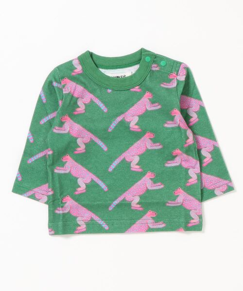 HOGAN RANCH WEAR(ホーガンランチウエア)の「ソウガラナガソデTシャツ(H-6703/70~130cm)(Tシャツ/カットソー・キッズ・ホワイト/ベージュ/グレー/ピンク/グリーン/チェック/オフホワイト/ライトブルー/ブルー/アイボリー・80/110/90/130/120/100/70/95)」の7枚目の写真